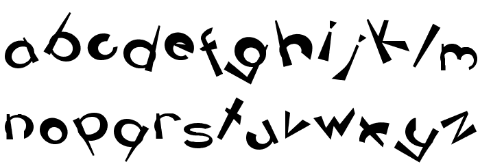 CIRCLINEcrazyjumped Bold フォント 小文字