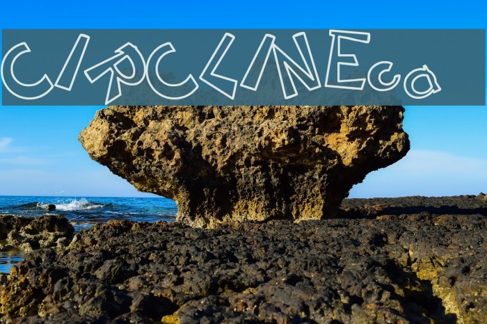 CIRCLINEcrazyjumped outline Font examples