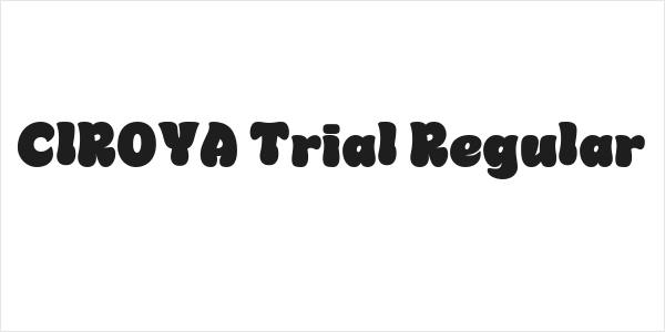 CIROYA Trial Regular Logo