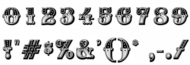 CIRcusCapsOpti Font OTHER CHARS