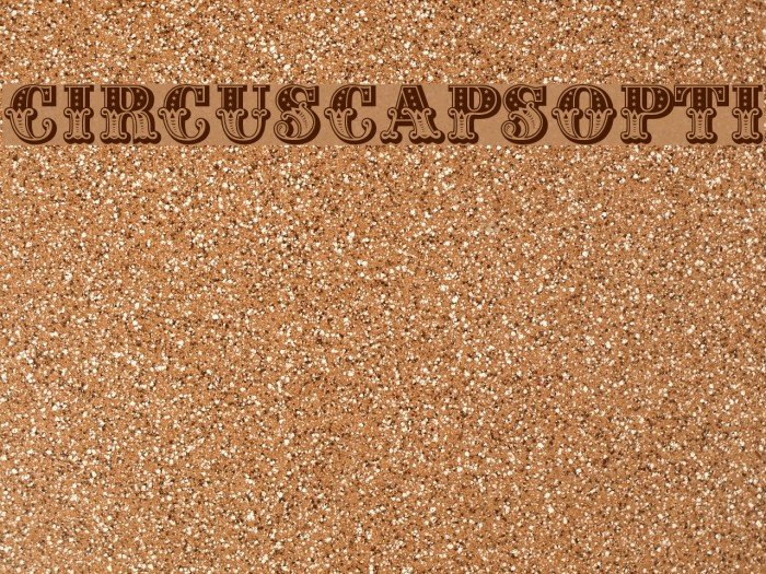 CIRcusCapsOpti Font examples