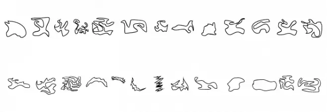 CISF Camouflage Kit Outline Font LOWERCASE