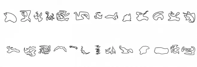 CISF Camouflage Kit Outline خط أحرف صغيرة