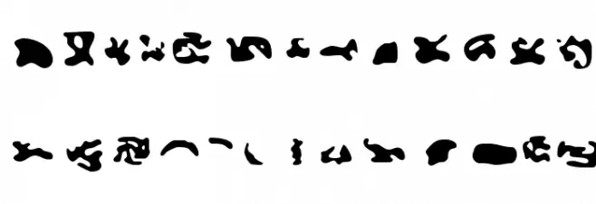 CISF Camouflage Kit Stencil फ़ॉन्ट लोअरकेस