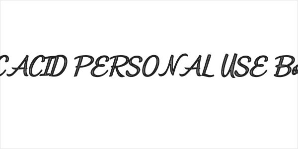 CITRICACID PERSONAL USE Bold Italic Logo