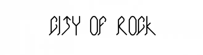 CITY OF ROCK  フリーフォントのダウンロード