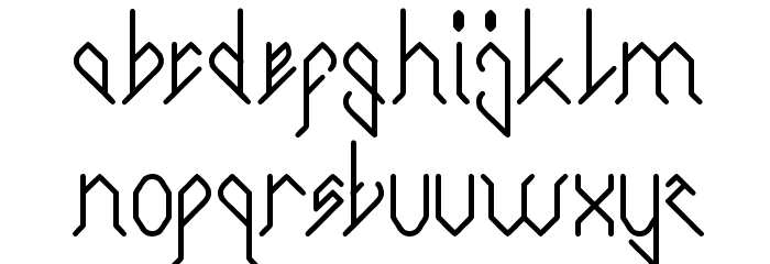 CITY OF ROCK Font LOWERCASE