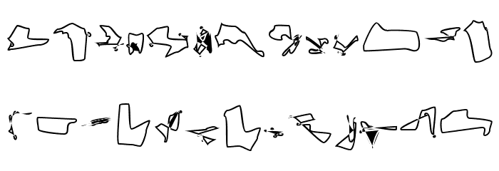 CiSf CamouflageKit II Outline Font LOWERCASE