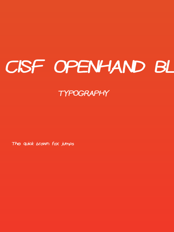 CiSf OpenHand Black Extended Oblique Poster