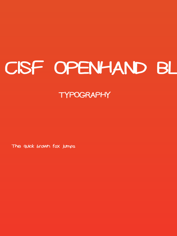 CiSf OpenHand Black Extended Poster