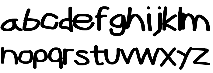 CiSf OpenHand Black Extended Font LOWERCASE