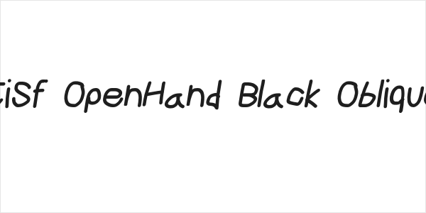 CiSf OpenHand Black Oblique Logo