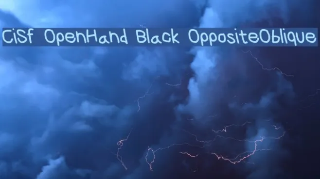 CiSf OpenHand Black OppositeOblique Example 1