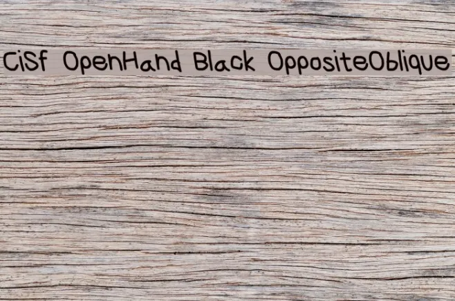 CiSf OpenHand Black OppositeOblique Example 2