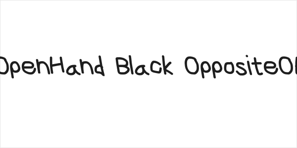 CiSf OpenHand Black OppositeOblique Logo
