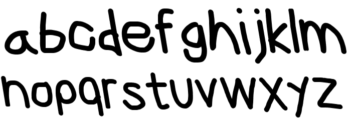 CiSf OpenHand Black OppositeOblique Font LOWERCASE