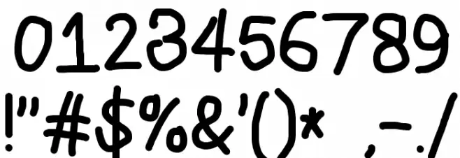 CiSf OpenHand Black フォント その他の文字