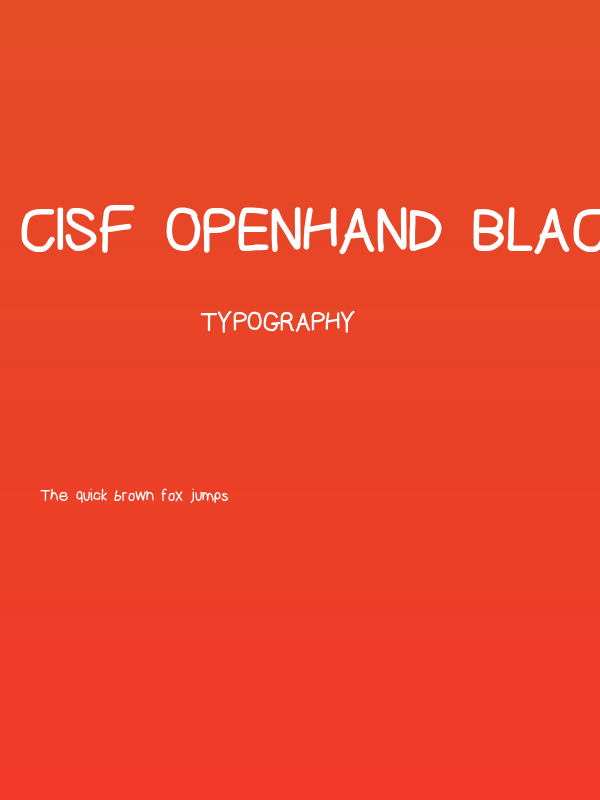CiSf OpenHand Black Poster