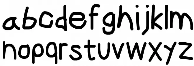 CiSf OpenHand Black フォント 小文字