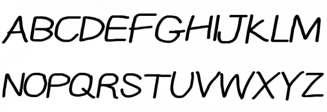 CiSf OpenHand Bold Extended Oblique Schriftart Groß