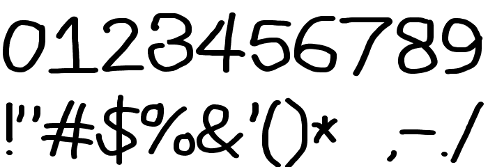 CiSf OpenHand Bold Extended Font OTHER CHARS