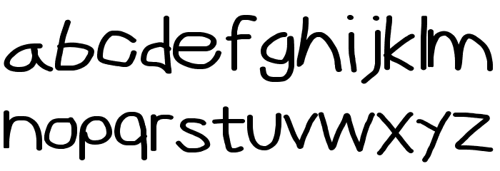 CiSf OpenHand Bold Extended Font LOWERCASE