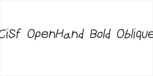 CiSf OpenHand Bold Oblique Logo