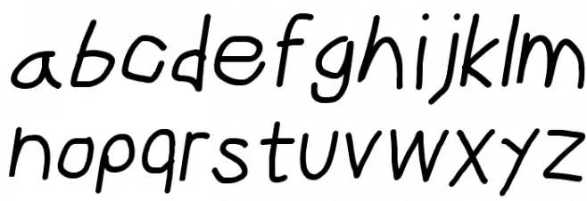 CiSf OpenHand Bold Oblique Шрифта строчной