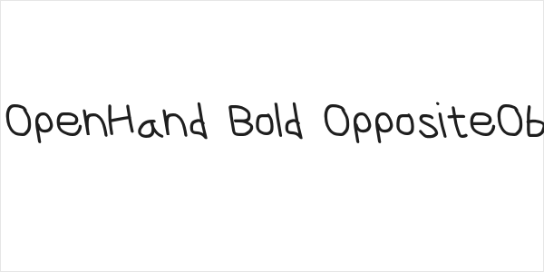 CiSf OpenHand Bold OppositeOblique Logo