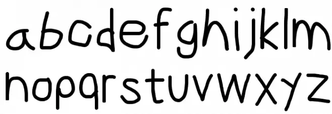 CiSf OpenHand Bold फ़ॉन्ट लोअरकेस