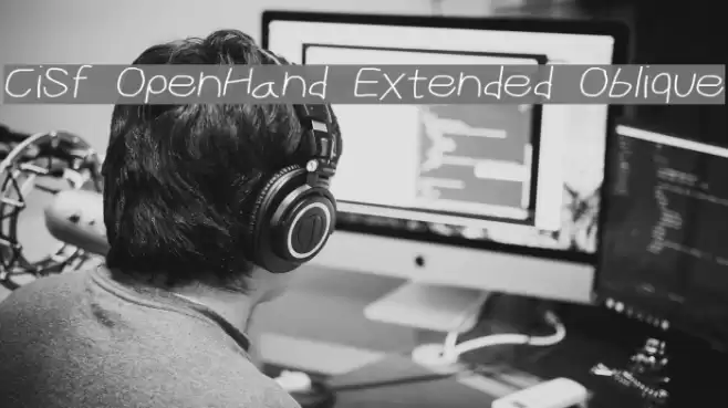 CiSf OpenHand Extended Oblique フォント examples