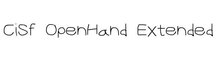 CiSf OpenHand Extended  Descarca Fonturi Gratis