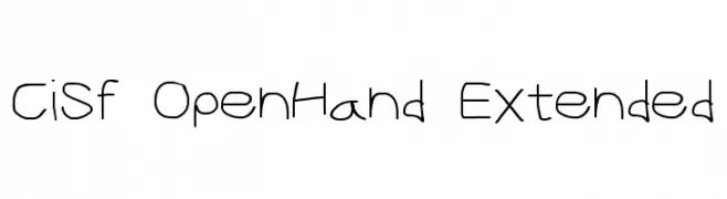 CiSf OpenHand Extended  フリーフォントのダウンロード