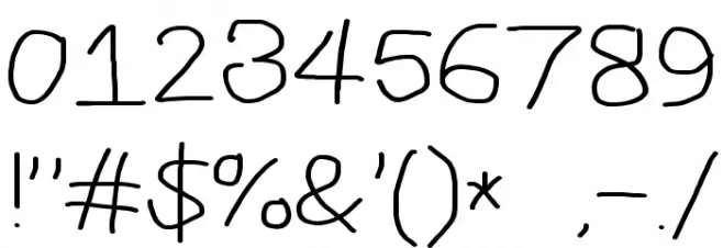 CiSf OpenHand Extended Font OTHER CHARS