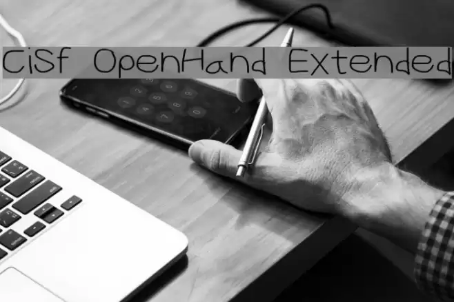 CiSf OpenHand Extended Font examples