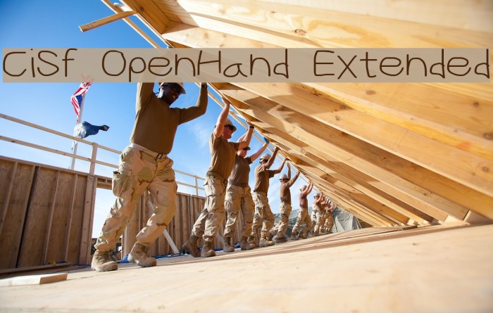 CiSf OpenHand Extended Шрифта examples