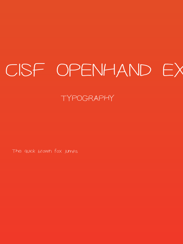 CiSf OpenHand Extended Poster