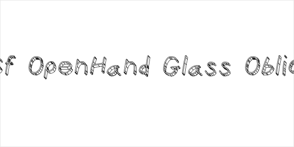 CiSf OpenHand Glass Oblique Logo