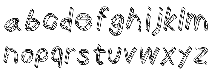 CiSf OpenHand Glass Oblique Font LOWERCASE
