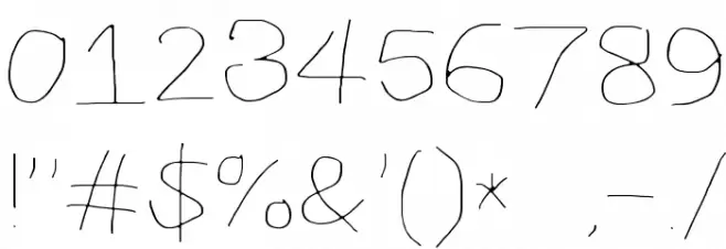 CiSf OpenHand Hairline Extended Font OTHER CHARS