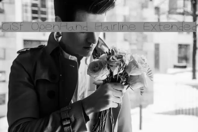 CiSf OpenHand Hairline Extended Font examples