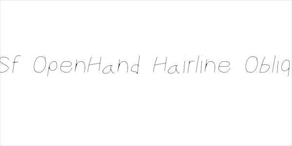 CiSf OpenHand Hairline Oblique Logo