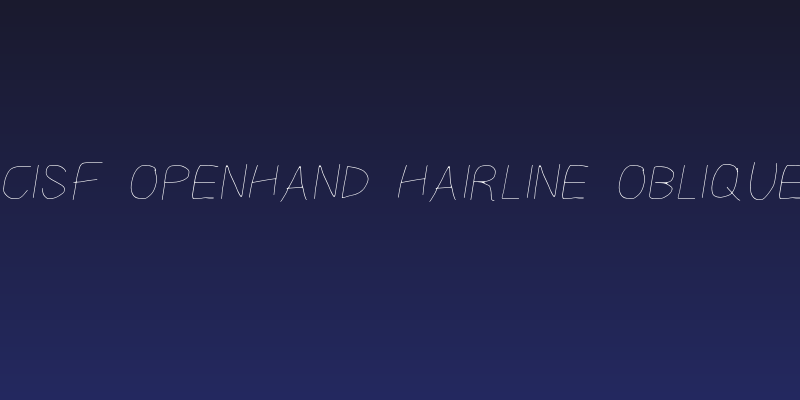 CiSf OpenHand Hairline Oblique Social Header
