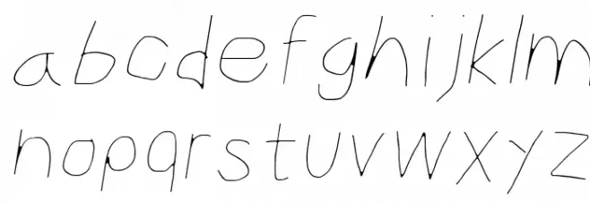 CiSf OpenHand Hairline Oblique Fonte MINÚSCULAS