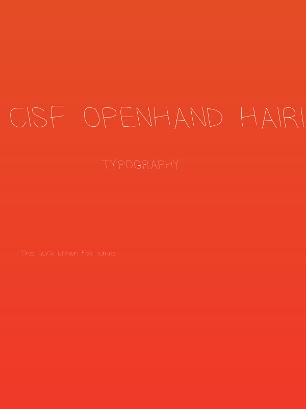 CiSf OpenHand Hairline OppositeOblique Poster