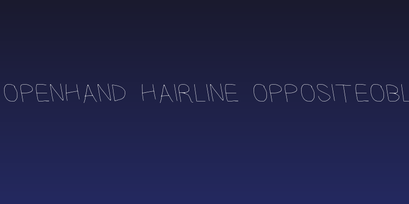 CiSf OpenHand Hairline OppositeOblique Social Header