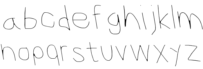 CiSf OpenHand Hairline OppositeOblique Font LOWERCASE