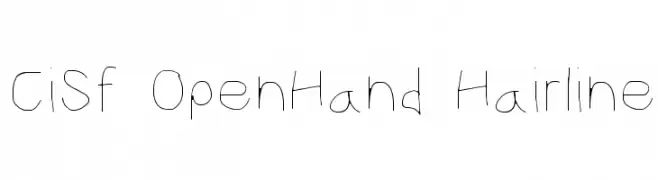 CiSf OpenHand Hairline  لخطوط تنزيل
