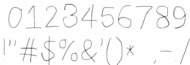 CiSf OpenHand Hairline Font OTHER CHARS