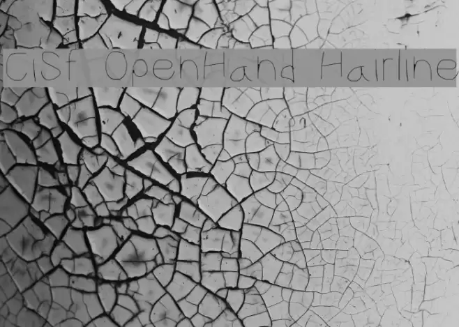 CiSf OpenHand Hairline Font examples